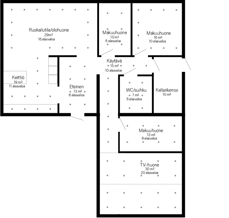 Halogeenien korvaaminen LEDeillä