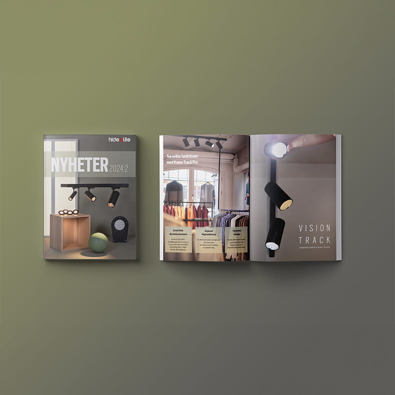 Hidealite nyhetsbroschyr