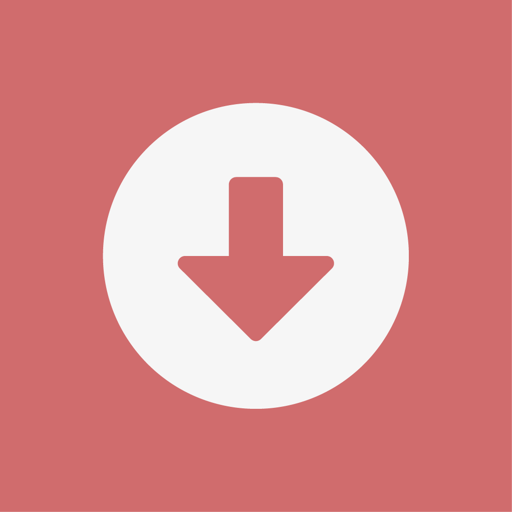 På rosa bakgrund syns ikonen för nedladdning.