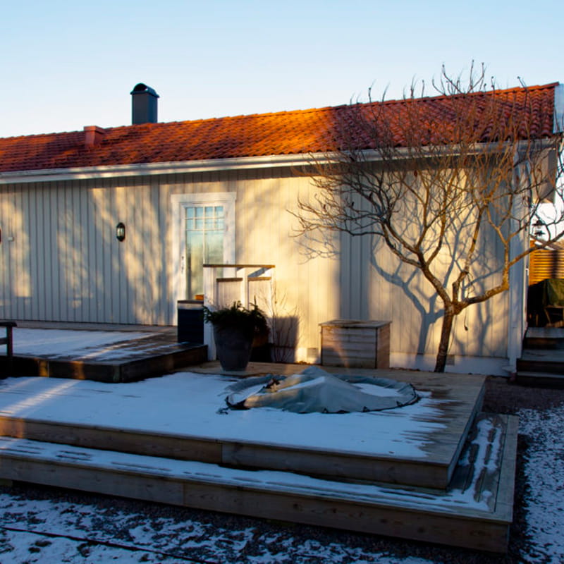 Bild tagen innan belysningsprojekt av Hide-a-lite