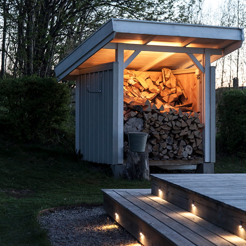 Epäsuoravalaistus ulkotiloissa on näyttävä tehoste