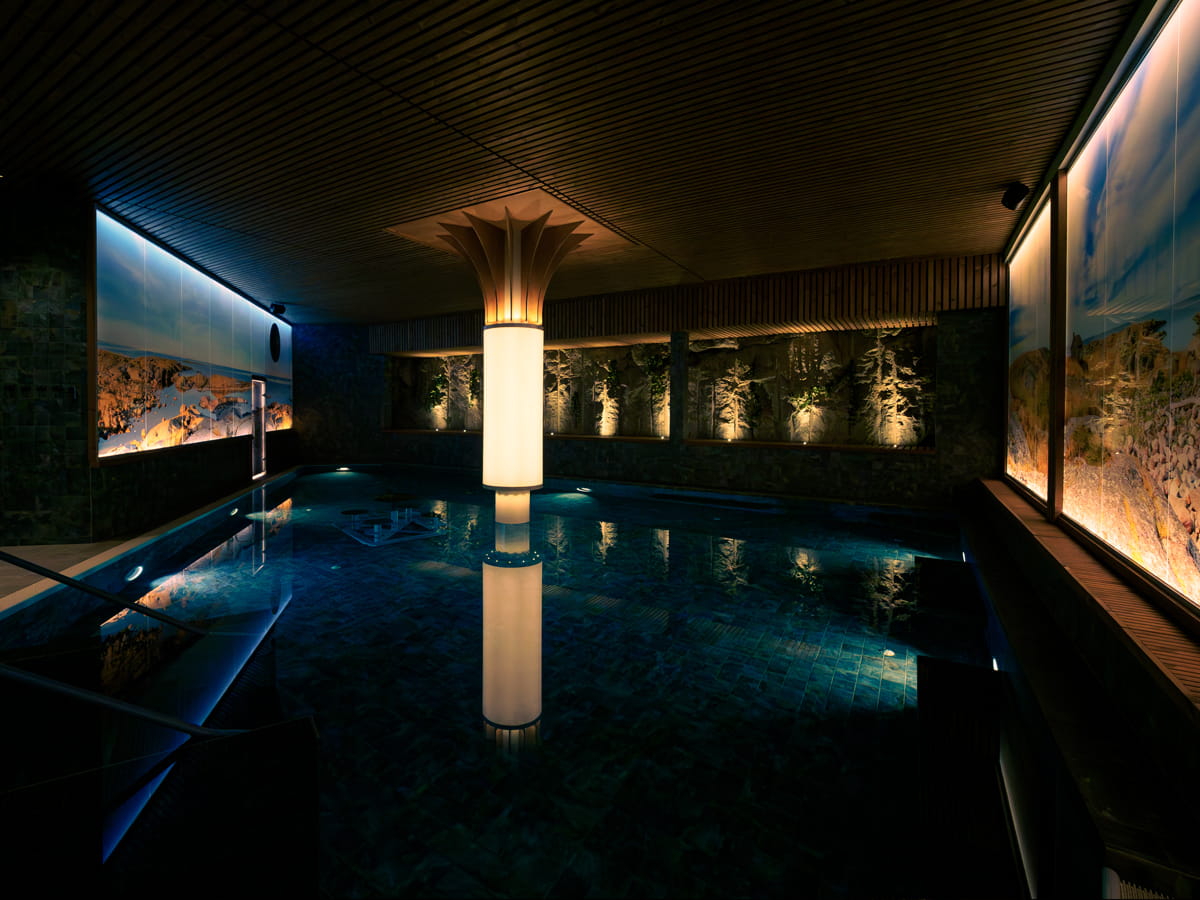 Allasalueen valaistus Kakola Spa