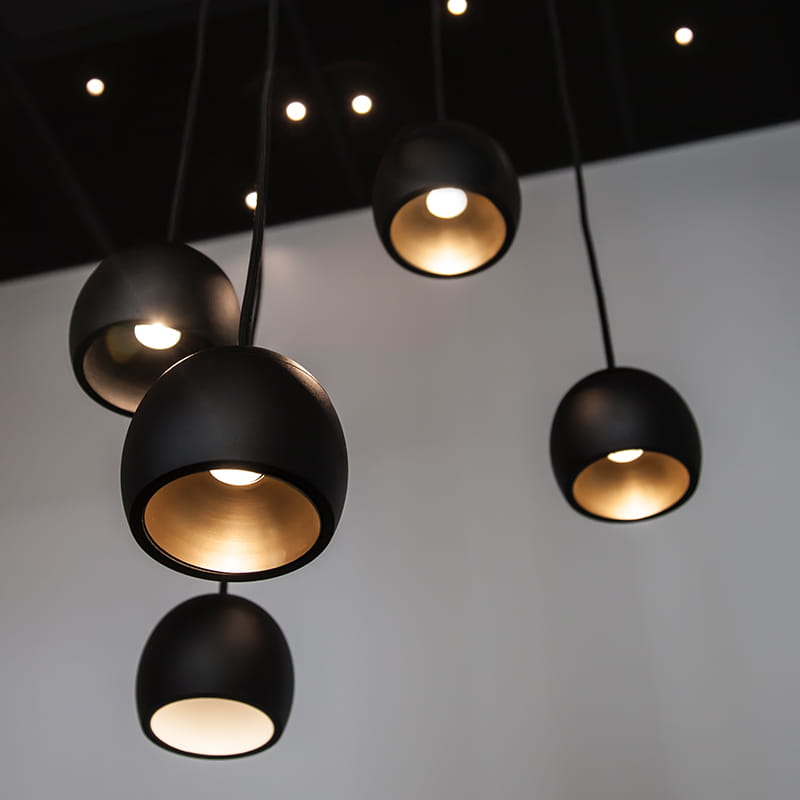 Hidealites Globe G2 Pendant placed in a public environment.