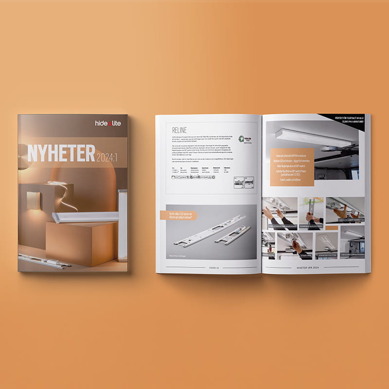Hidealite nyhetsbroschyr