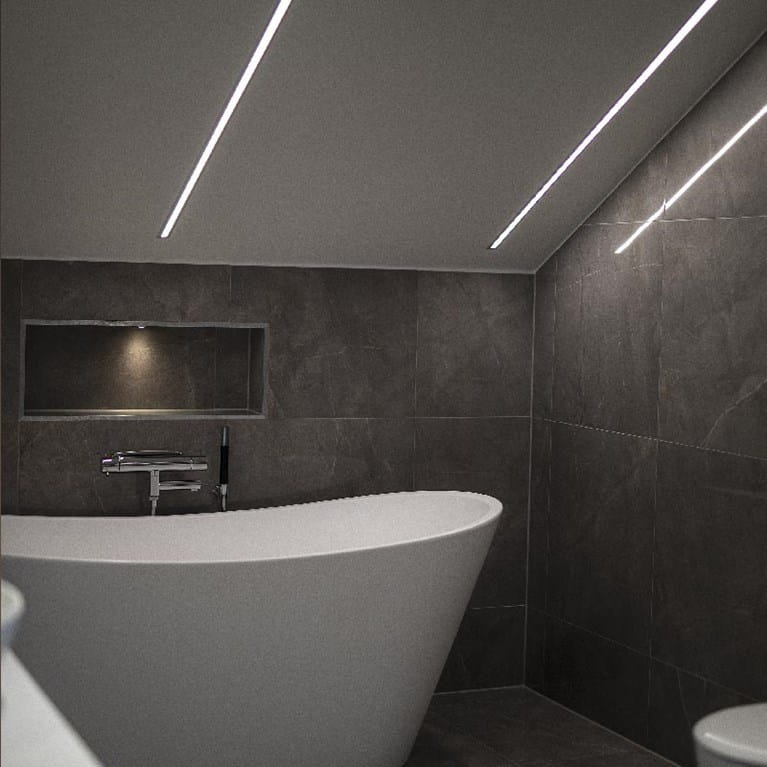 Kylpyhuoneen LED-valaistus