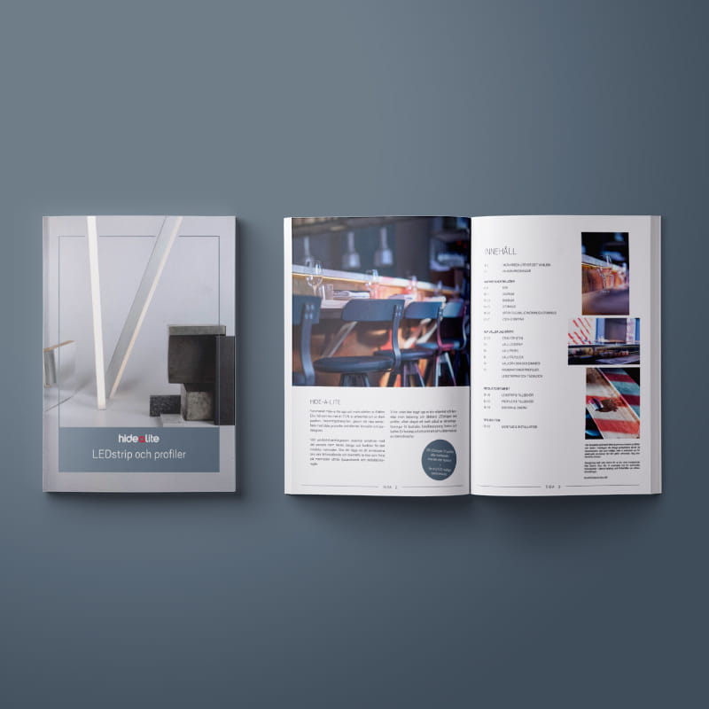 Our LEDstrip and profile catalogue includes our wide range of LEDstrips and profiles.