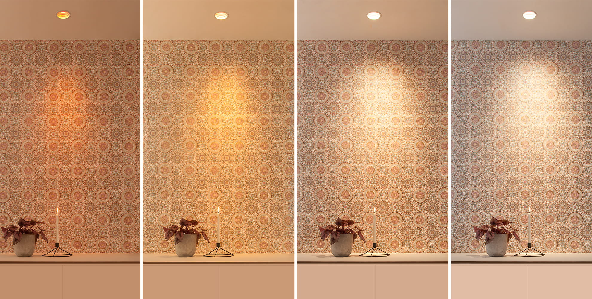 LED-valaisinten värilämpötilan säätö