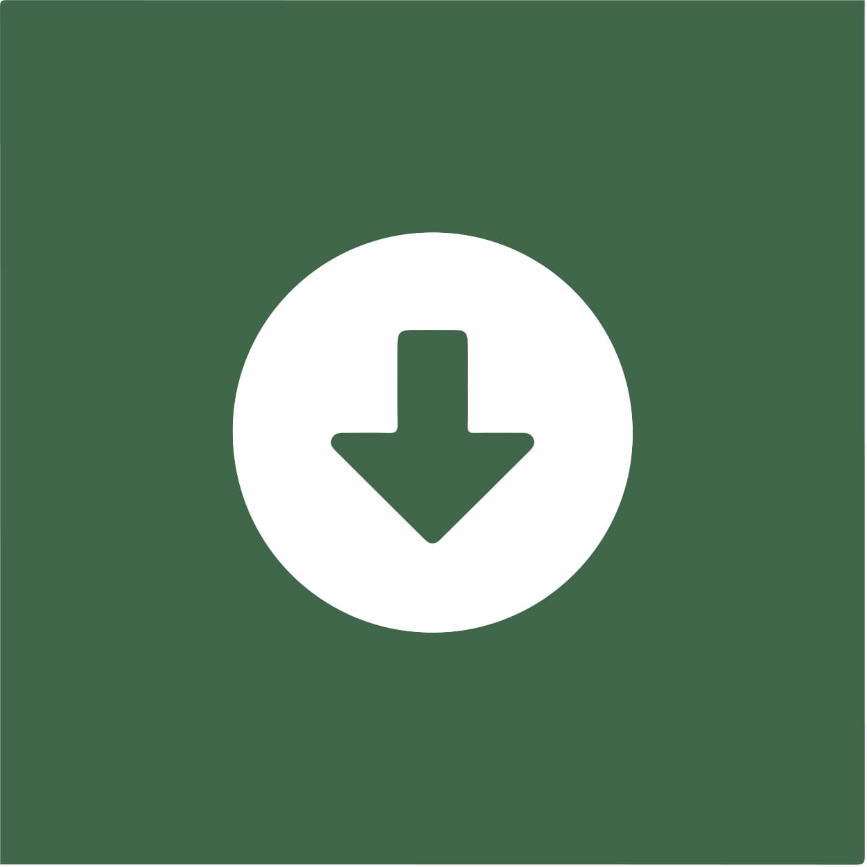 grön symbol på en pil som pekar neråt