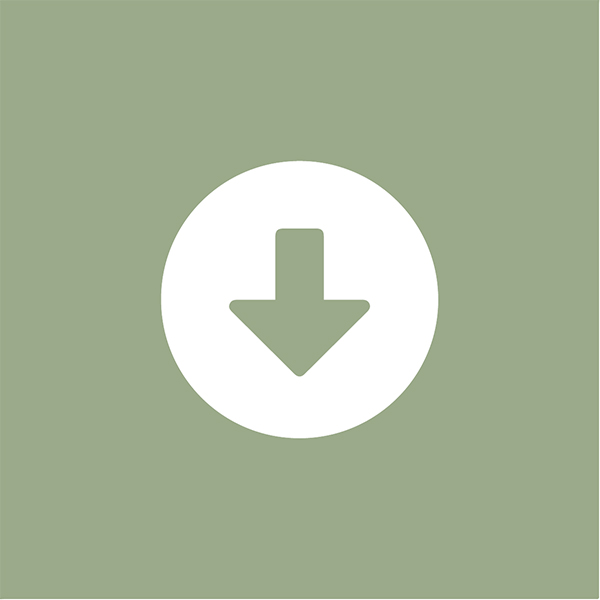 ljusgrön symbol på en pil som pekar neråt