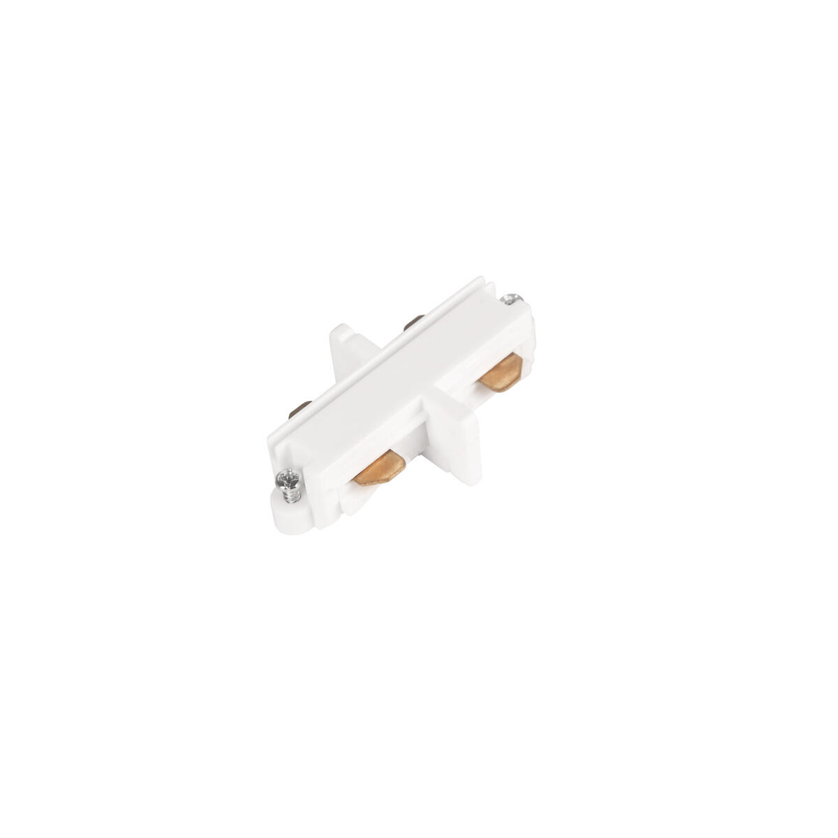 Straight connector LiteTrac 1-phase White