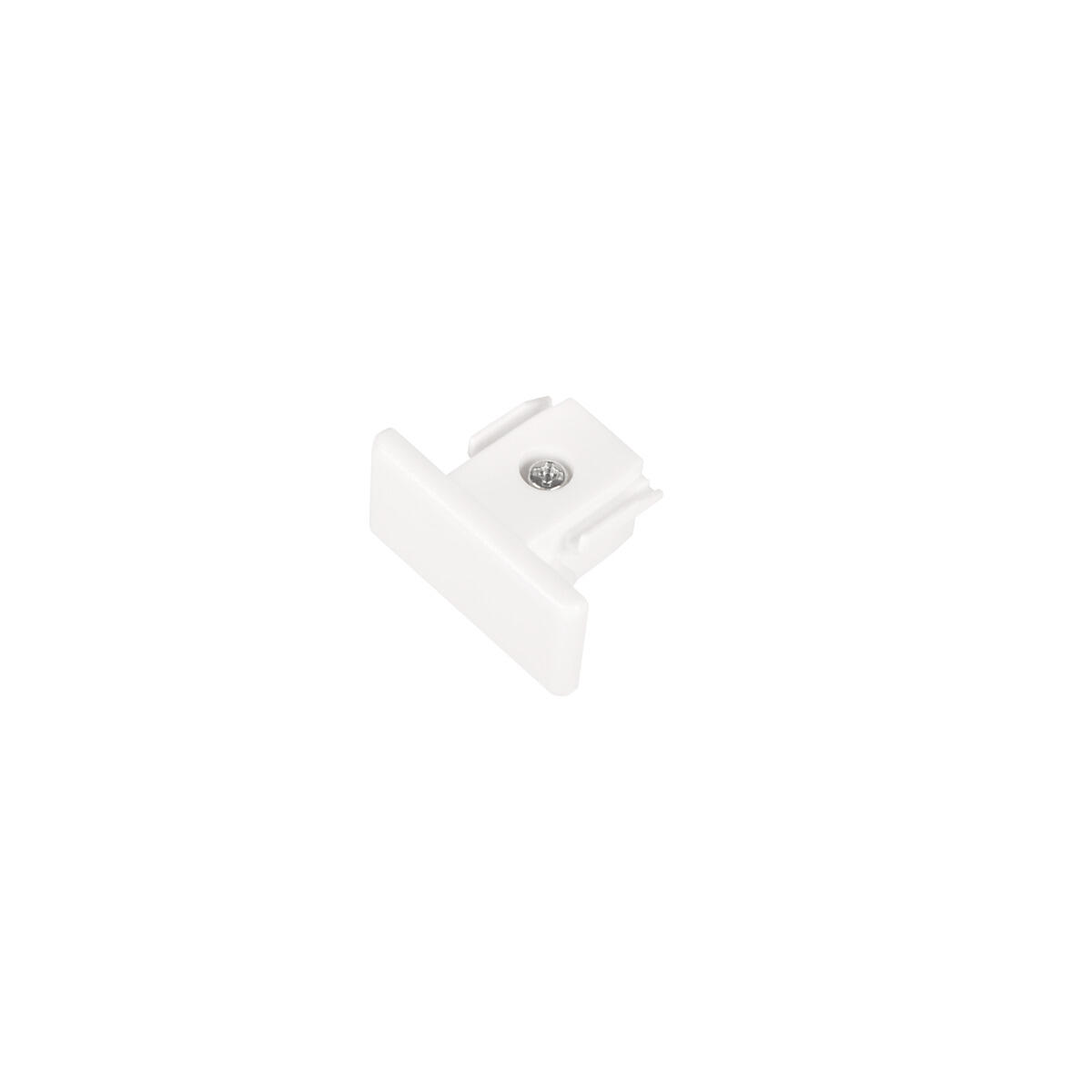 End cap LiteTrac 1-phase White