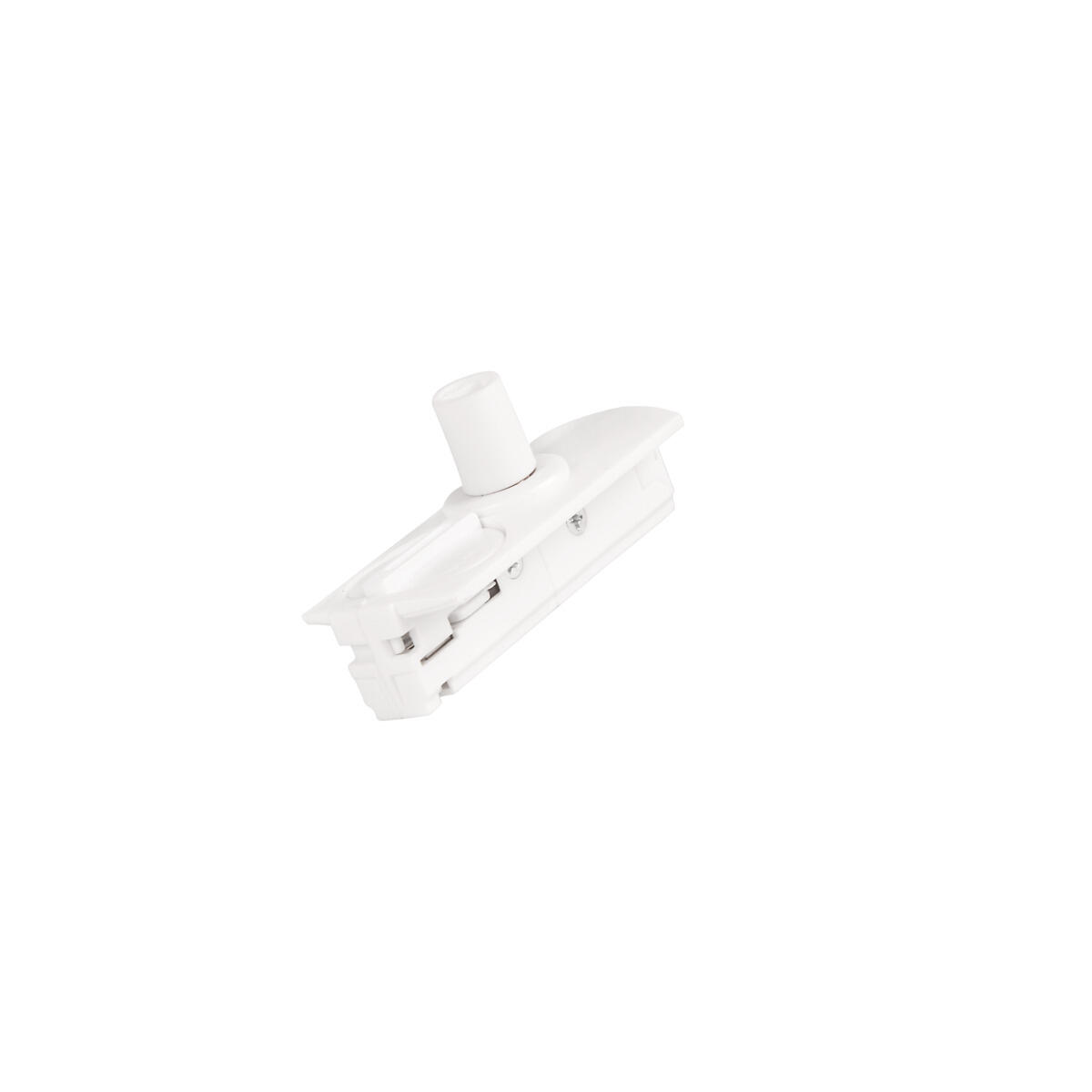 Adapter w strain relief LiteTrac 1-phase White