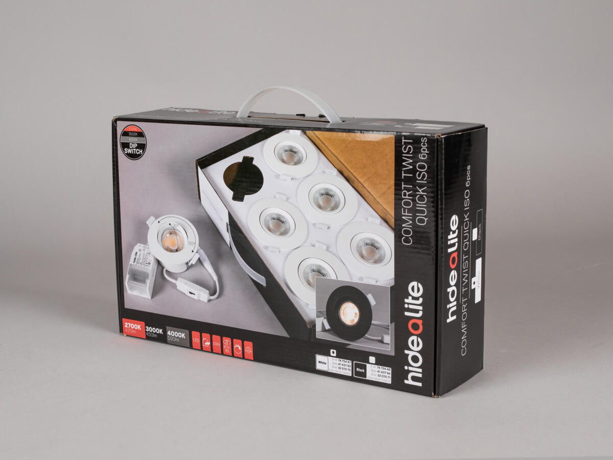 Comfort Twist Quick ISO 6 pack Black