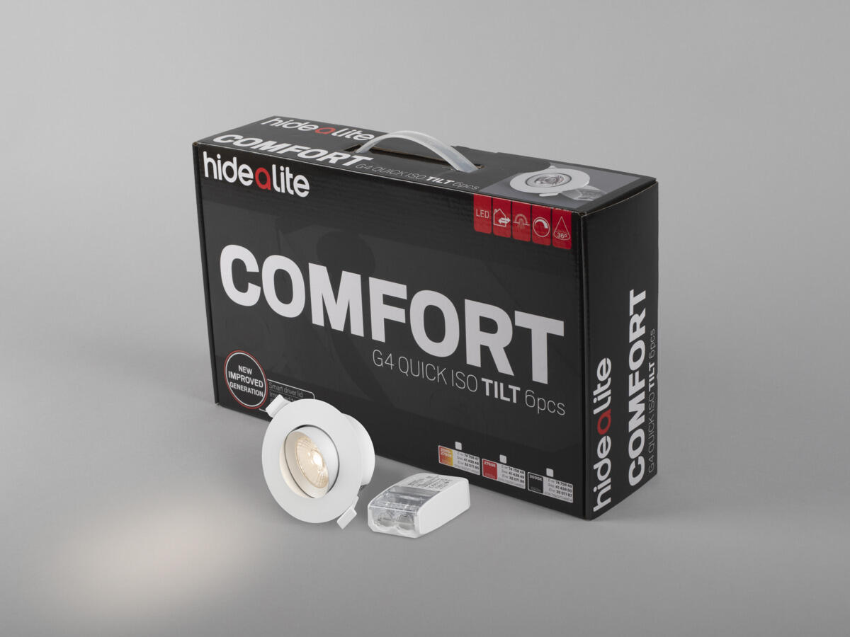 Comfort G4 Quick ISO Tilt 6 pack White 36° Tune