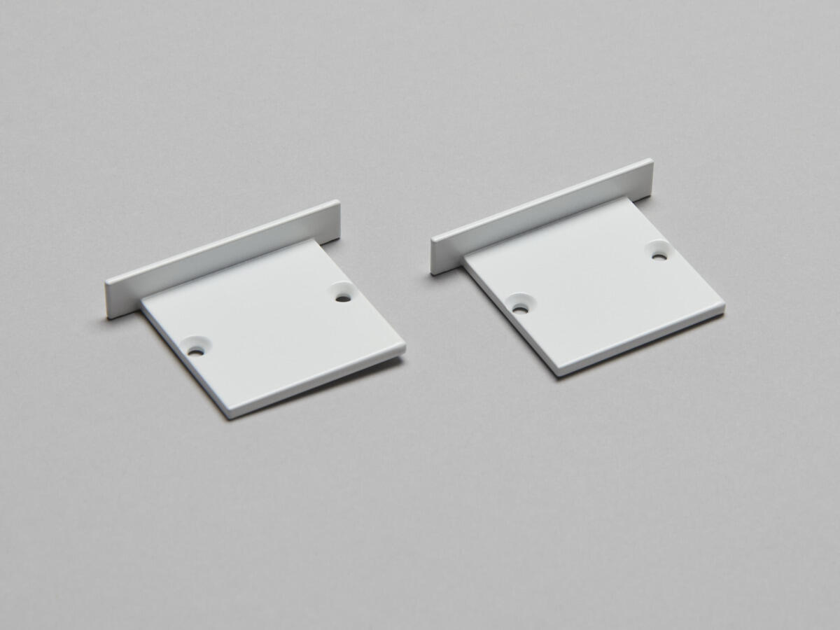 End cap 30x30 Recessed White 2 pcs