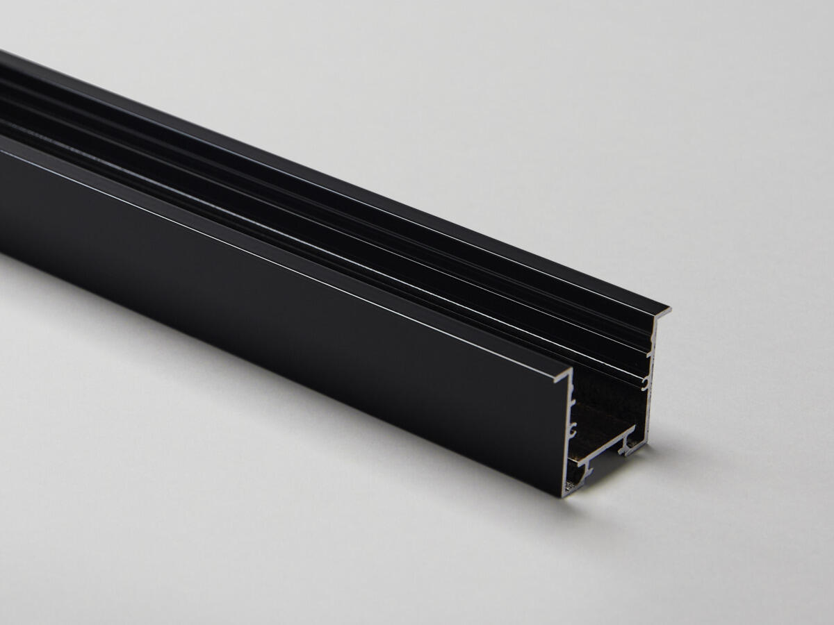 Profile 30x30 Recessed Black 2m