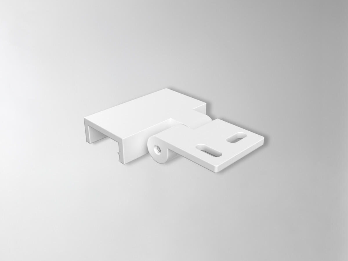 Angle bracket Profile 19mm White 2 pcs