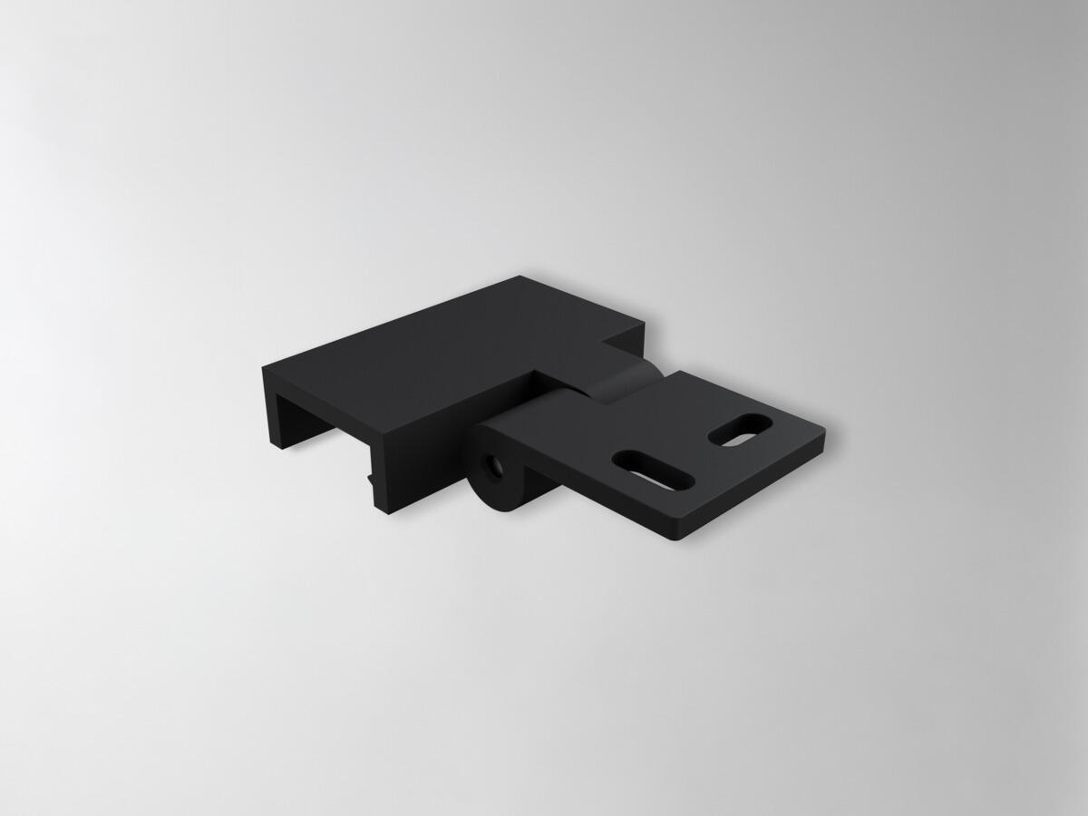 Angle bracket Profil 19mm Black 2 pcs