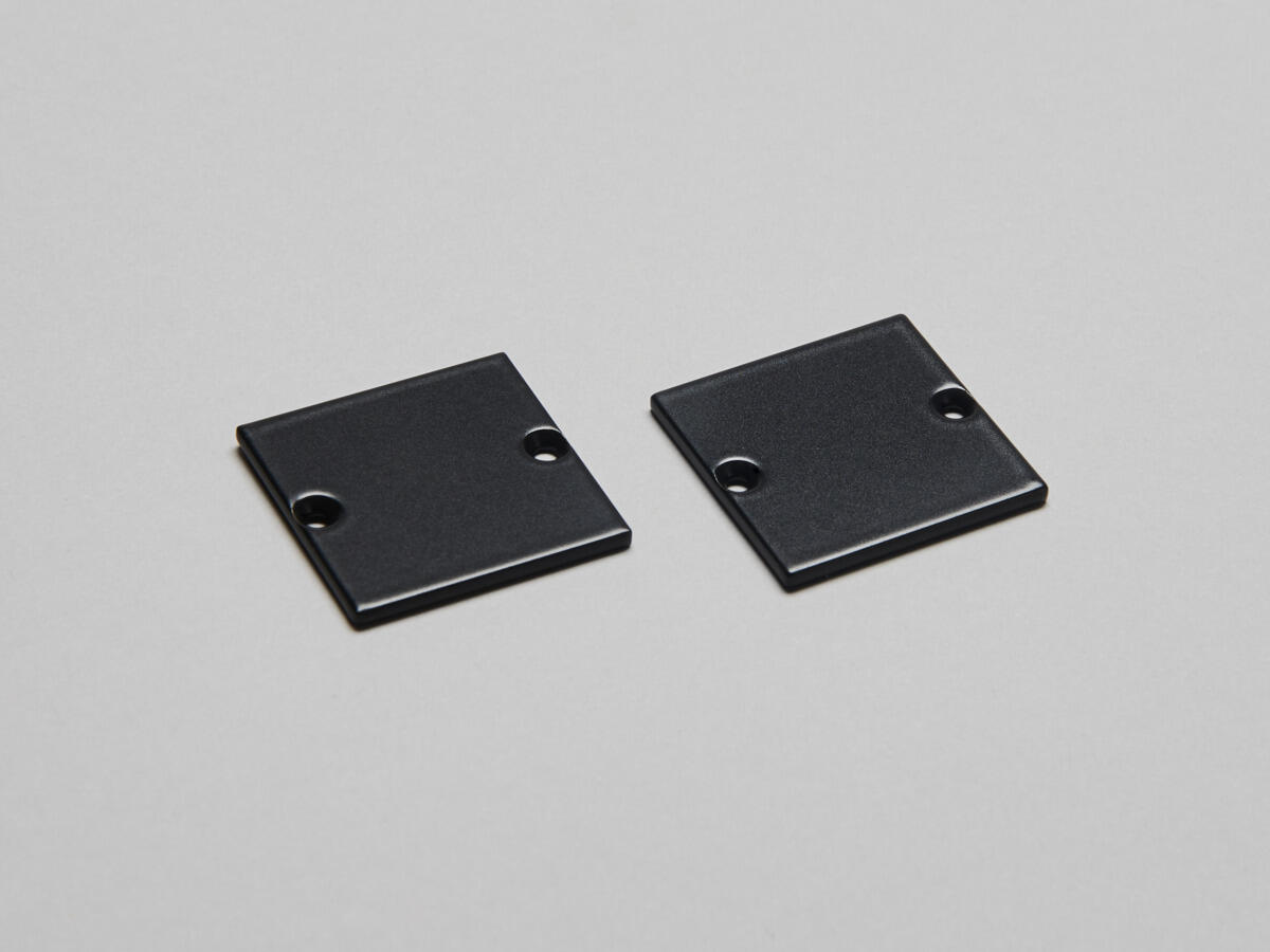 End cap 30x30 Black 2 pcs