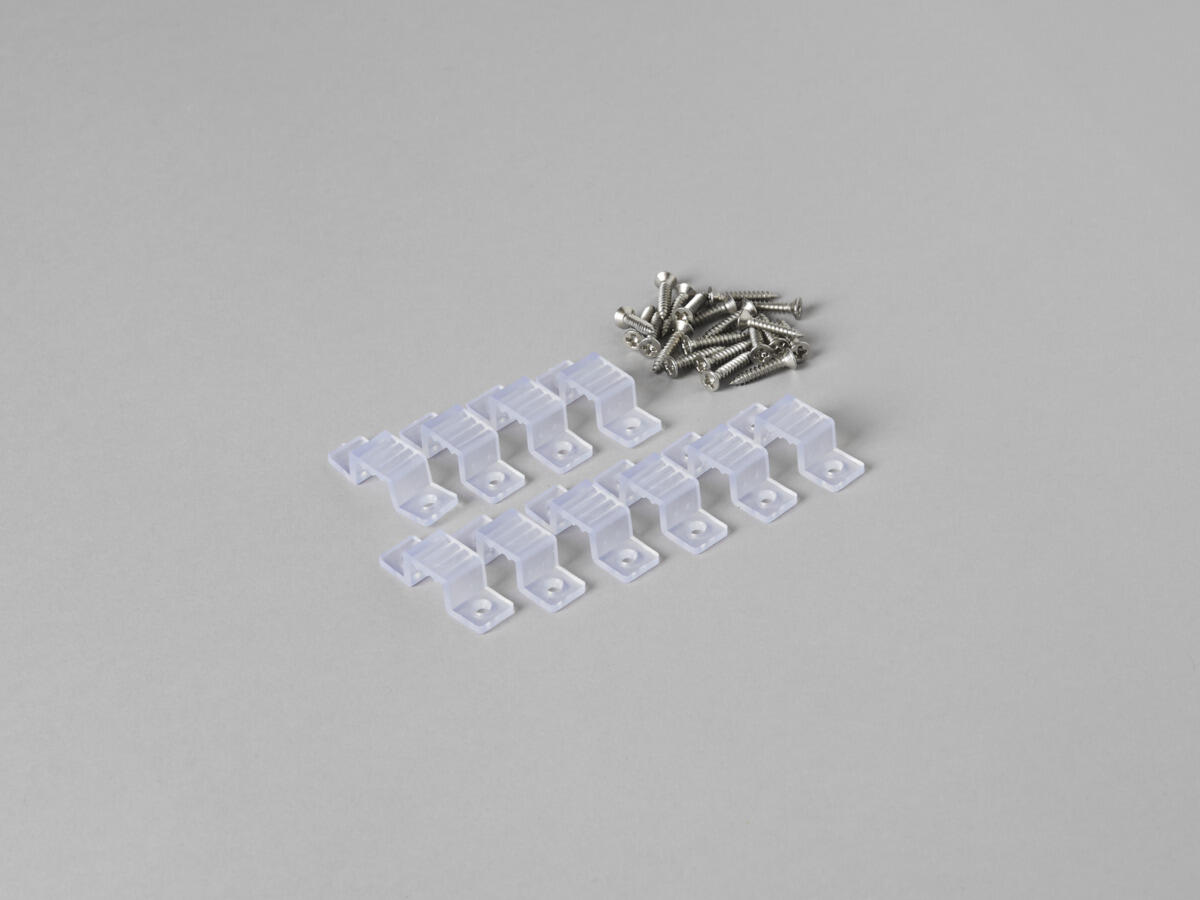 Kiinnikkeet LEDstrip IP67 230V DIM/Heat 12mm 10kpl