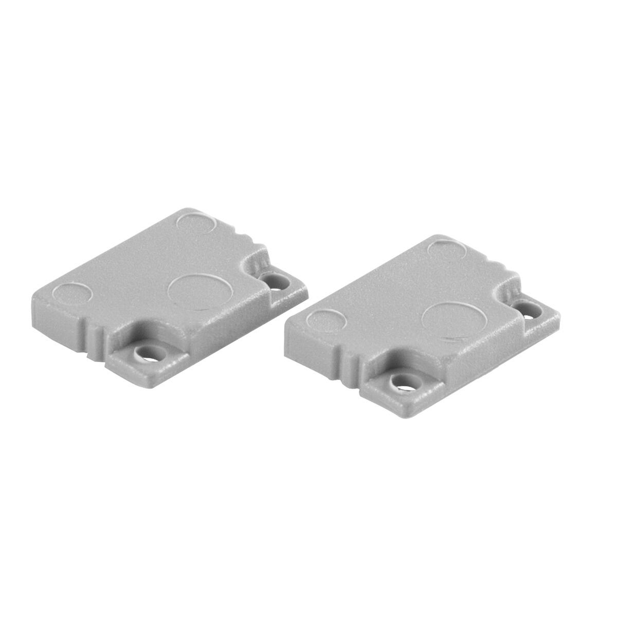 Endedæksel U-profil Lav Plast 2 stk