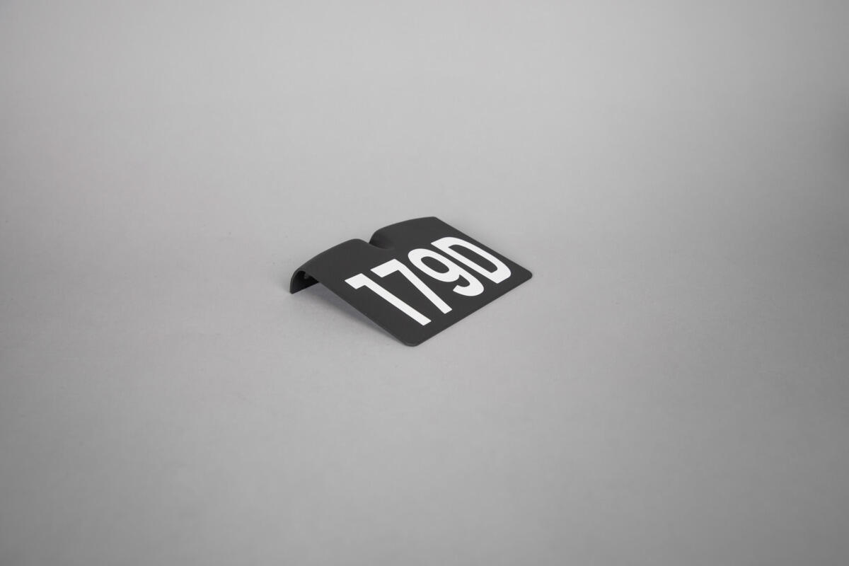 Pave Wall Number sign Anthracite