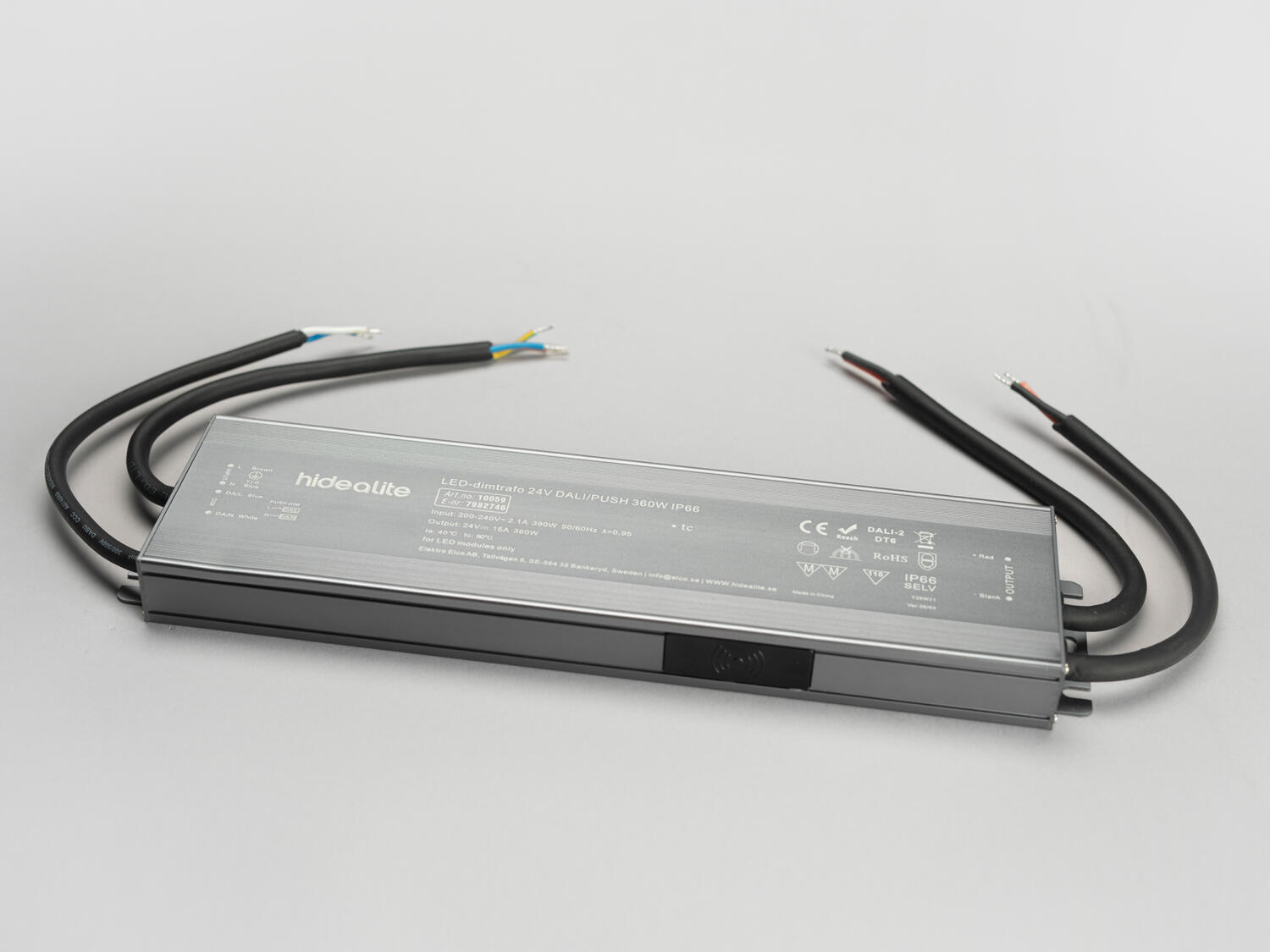 LED-dimtrafo 24V DALI/PUSH 360W IP66
